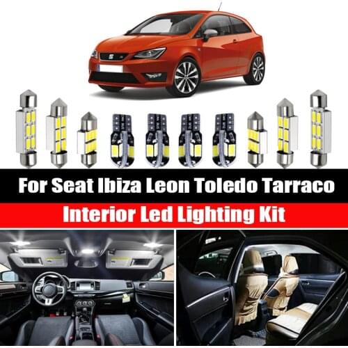 Canbus For Seat Ibiza 6L 6J 6P 6F Leon 1M 1P 5F Alhambra Altea Arona Ateca Exeo Tarraco Toledo Car LED Interior Light