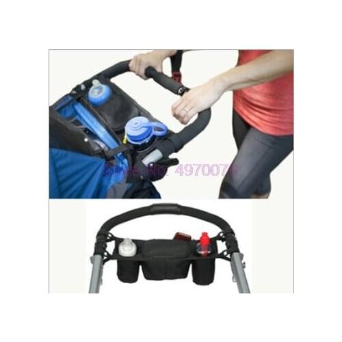 DHL 200pcs Baby Stroller Organizer Carriage Bottle Cup Holder Bag for Baby Stroller Accessories Wheelchair Bag