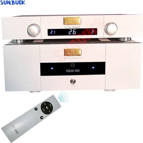 Field tube differential balance Bluetooth 5.0 remote control Preamp 350W 2.0 TELOS600 hifi Preamplifier Rear Power Amplifier