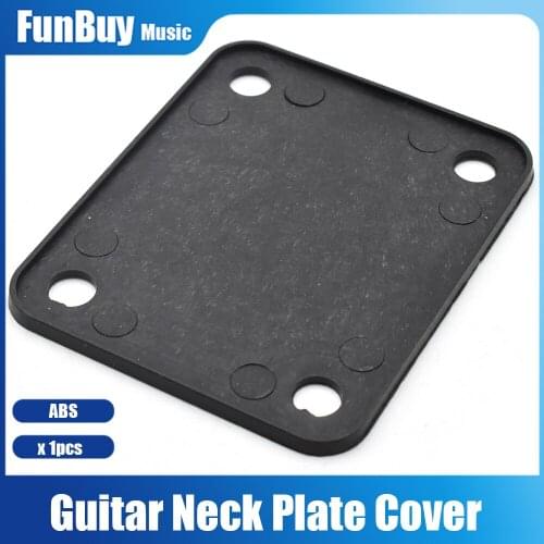 ABS Electric Guitar Neck Plate Cover Case for TL Guitar Neck Joint Board Black