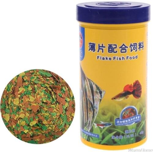 250ml Ornamental Fish Food Goldfish Carp Guppies Small Medium Tropical Fishes Flakes Feed Aquarium Accessory F25 21 Dropshipping