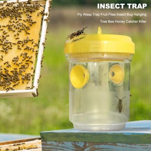 Fly Wasp Trap Fruit Flies Insect Bug Hanging Tree Honey Catcher Killer Bee Insect Reject Pest Control Tool