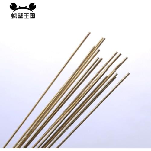 5pcs Aircraft model material Brass rod Airplane parts transmission shaft Copper rod 1*300MM