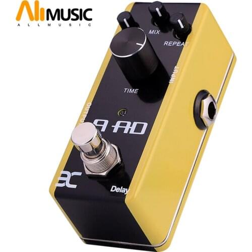 EX Micro Effect Pedal ADD Acoustic Guitar Delay Pedal Wooden Guitar Effects Pedal True Bypass