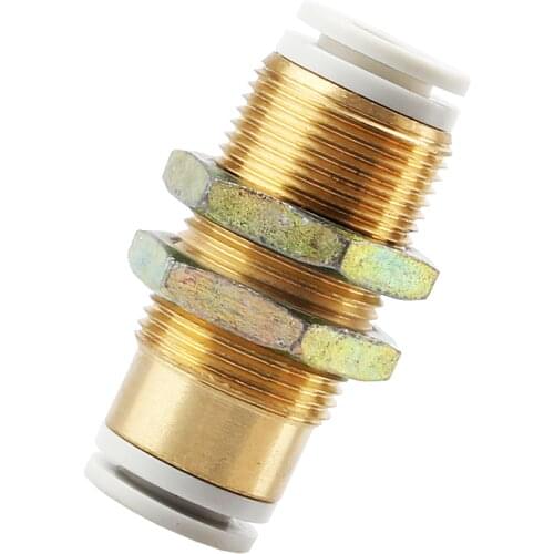 Pneumatic PM Fast Bulkhead Through Plate Through Connector KB2E/KQ2E/4 06 08 10 12-00 String Plate Connector