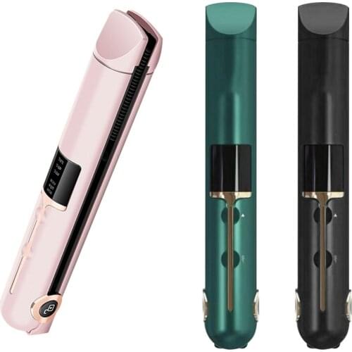 Professional Hair Straightener Cordless Portable Hair Straightener Styling Tools Hair Curler Tool USB Rechargeable