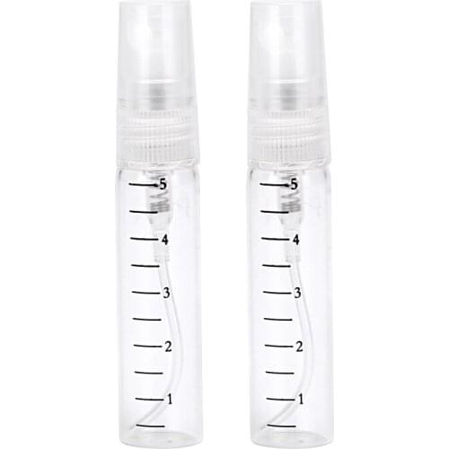 30/50/100pcs 5ml Travel Perfume Bottle Glass Empty Cosmetics Container Sample Test Tube Bottle Mini Spray Refillable Vials