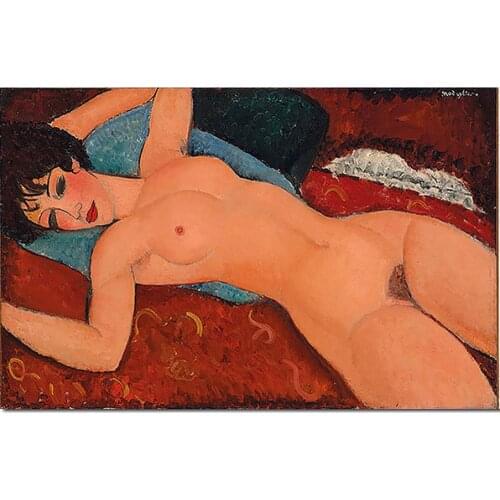 Figure Paintings woman oil painting Reclining by Amedeo Modigliani reproduction abstract modern canvas art High quality handmade