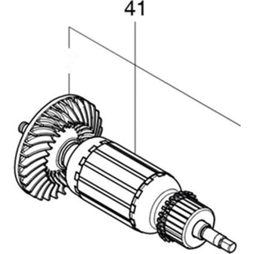 Armature 510318-6 220-240V Rotor For Makita PO5000C