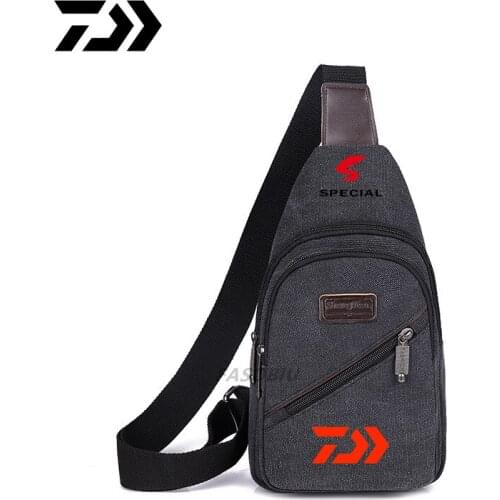 2021 Daiwa Fishing Backpack Waterproof Fishing Lures Reel Bag Straps Fish Tackle Bag Fishing Chest Pack Multi-pocket Tackle Bag