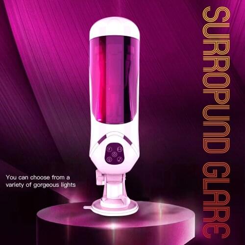 Adult Sex Toys Automatic Piston Telescopic Rotation Male Masturbator Cup Real Vagina Sucking Vibrator Hands-free aircraft cup