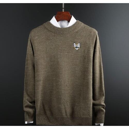 New Fashion Brand O-Neck Sweater For Mens Pullovers Thick Slim Fit Jumpers Knit Woolen Autumn Korean Style Casual Clothing Men