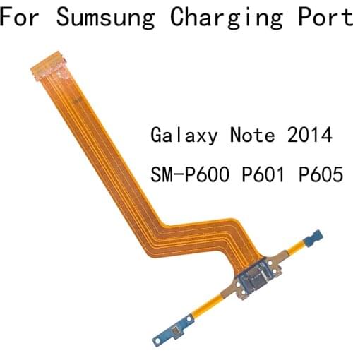 USB Charging Dock Port Socket Jack Connector Charge Board Flex Cable For Samsung Galaxy Note 10.1" 2014 SM-P600 P601 P605