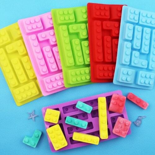 Currently Available Wholesale Building Blocks Silicone Chocolate Mold Strip Ice Grid Mold