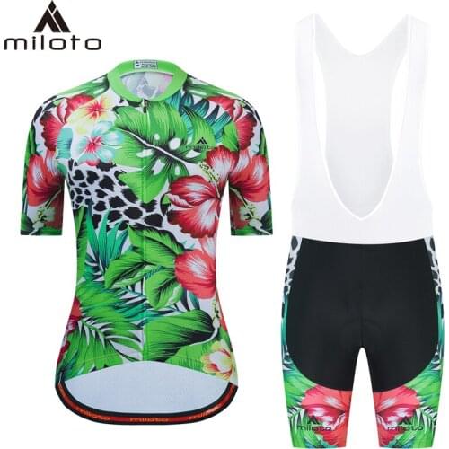 MILOTO Cycling Clothing Bike Jersey Ropa Women Bicycle Summer Pro Cycling Jerseys Breathable Road mountain bike sportwear Riding