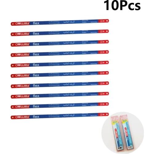 10Pcs M35 Steel Hacksaw Blade 300mm Flexibility Hand Saw Blades 14T/18T/24T For Woodworking Wood Cut Metal Cutting