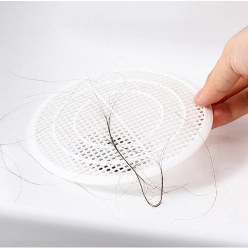 2Pcs Hair Catchers Long Lasting Anti-clogging Plastic Hair Catcher Sealing Drain Cover for Home Hair Stoppers Bathroom Products