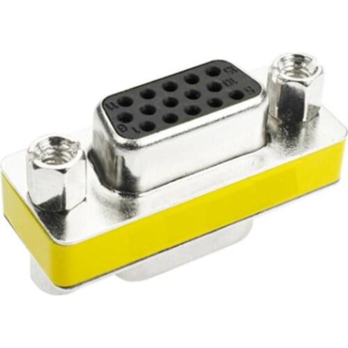 20pcs VGA 15PIN F-F Gender Changer Convertor Adapter VGA adapters Female to Female VGA HD15 Pin Convert