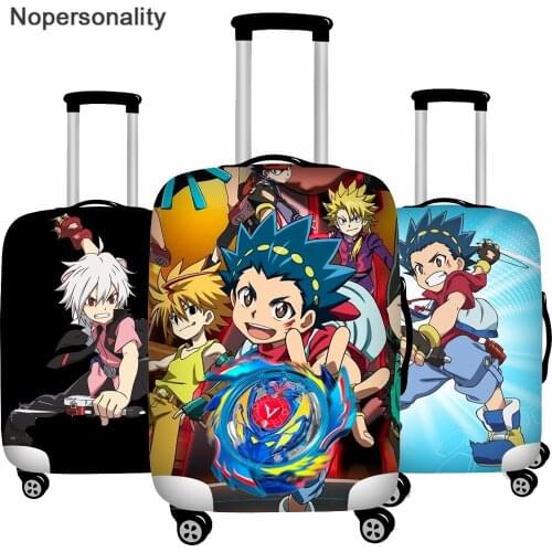 Nopersonality Anime Beyblade Burst Travel Luggage Cover Elastic Travel Accessories Suit for 18-32 inch Anti-dust Baggage Covers