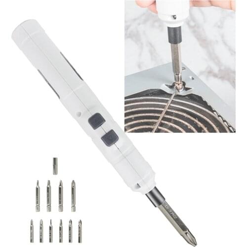 Electric Screwdriver 11 Bits S2 Cordeless Screwdriver Set Power Tool DIY Tools Kit for Household Repair USB Charging