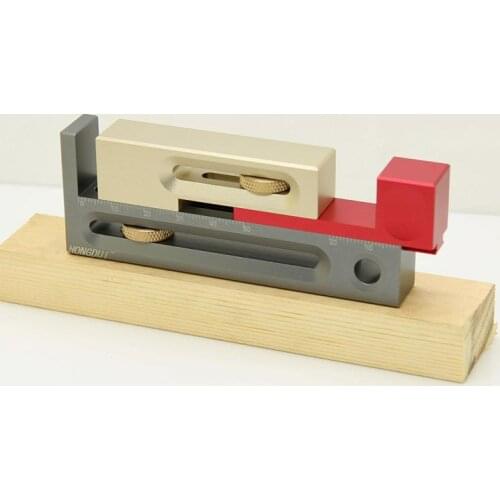 Table Saw Gap Slot Regulator Slot Ruler Make The Mortise and Tenon Movable Measuring Block Length Compensation Tool for Woodwork