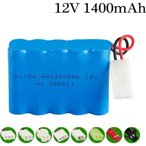 12v 1400mah NiCD Battery For Rc toy Car Tanks Trains Robot Boat Gun Ni-CD AA 700mah 12v Rechargeable Battery