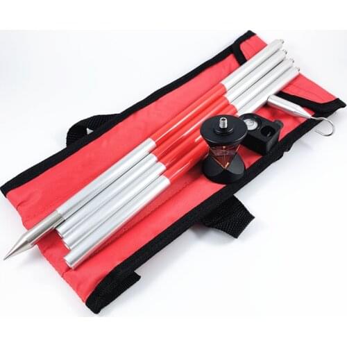 Brand new 360 Degree + 4 poles Mini Prism For Leica Total Station Replace GRZ101 high quality aluminium alloy MINI PRISM SURVEY