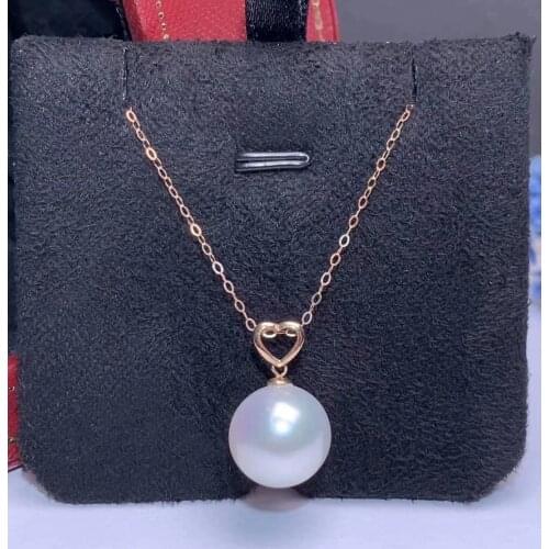 Shilovem 18k yellow gold Natural freshwater pearls pendants fine Jewelry women trendy plant no necklace gift new mymz12-130052zz