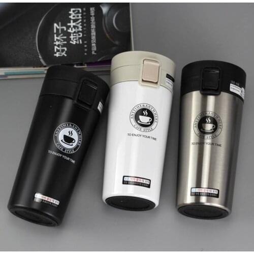 HOT Premium Travel Coffee Mug Stainless Steel Thermos Tumbler Cups Vacuum Flask thermo Water Bottle Tea Mug Thermocup