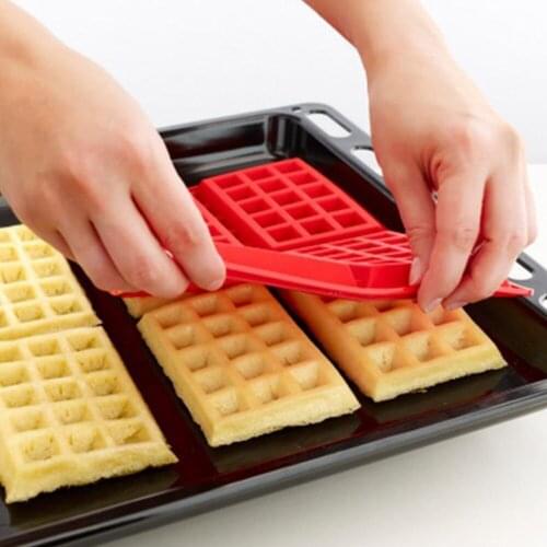 Waffle Maker Oven Waffles Mold Tray Silicone Mould Pan Cookies Cake Mold Bakeware Craft Donuts Maker Kitchen DIY Accesssories