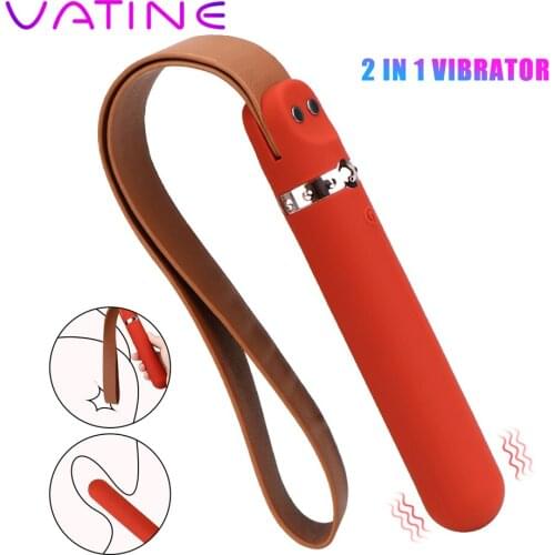 VATINE Dual Use G Spot Vibrator SM Flogging Slave Games Chastity Belt Spanking SM Bondage Sex Toys for Couple Adult Product
