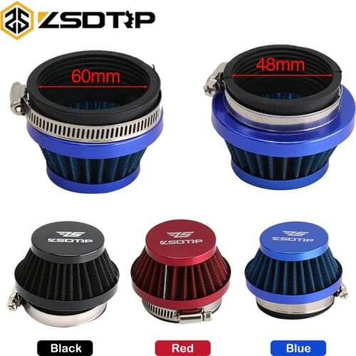 ZSDTRP 48mm 55mm 60mm Air Filter Intake Universal for Off-road Motorcycle ATV Quad Dirt Pit Bike Mushroom Head Air Filter