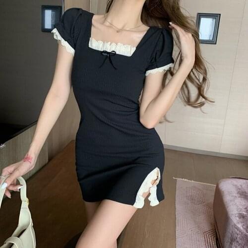 Vestidos De Mujer Casual Patchwork Robe Femme Short Sleeve Dress Fashion Sundresses For Women Summer New Mini Dresses Sukienka