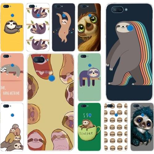 073FG Cute cartoon creature sloth Soft Silicone Tpu Cover phone Case for xiaomi redmi mi 8 A1 A2 lite