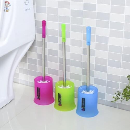 1PC Bathroom Plastic Toilet Brush Holder Toilet Brush Set Toilet Plastic cups Brush Head Base Bathroom Accessories EJH 0763
