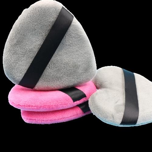 1pc Heart-shaped Shape Cosmetic Powder Puff with Long Cotton Fluff Soft Velvet Fabric BB Foundation Makeup Puff Makeup Sponges