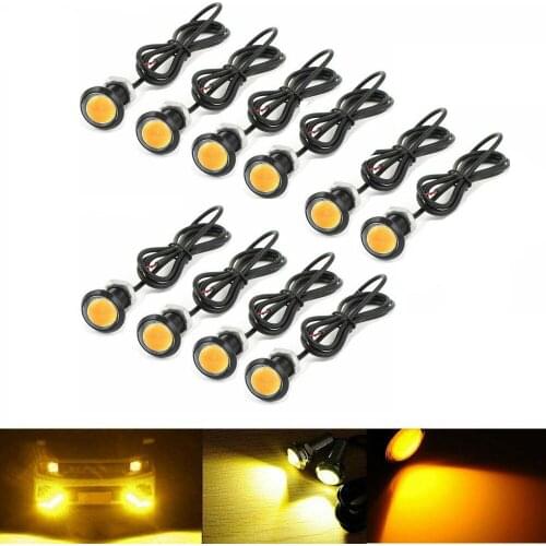 10X Amber LED Car Truck Front Grille Light Kit for Ford SVT Raptor Eagle Eye 12V