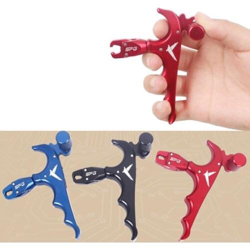 4 Finger Caliper Compound Bow Archery Release Aid Aids Grip Caliper For Outdoor Shooting Sports Accessories