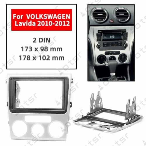 Car Radio Fascia Stereo Panel Plate For VOLKSWAGEN Lavida 2010 2011 2012 Comfort Type Frame Dash Kit