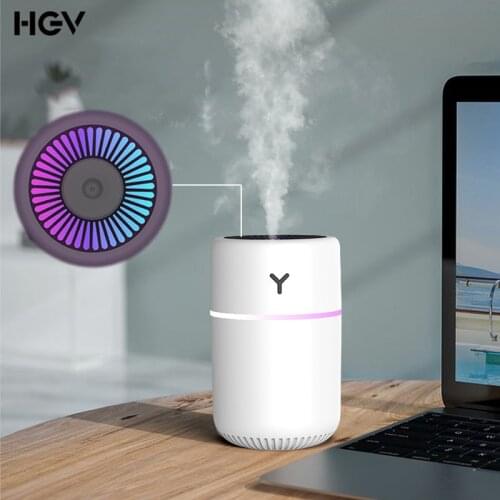 Car Humidifier Diffuser Creative USB Charging for Desktop Office Bedroom Mute Colorful Lamp Humificador Aromaterapia Para Casa