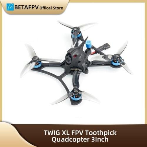 BETAFPV TWIG XL FPV Toothpick Quadcopter 3Inch 2-4S 12A AIO Flight Controller 1404 3800KV Brushless Motor BNF FPV Racing Drone