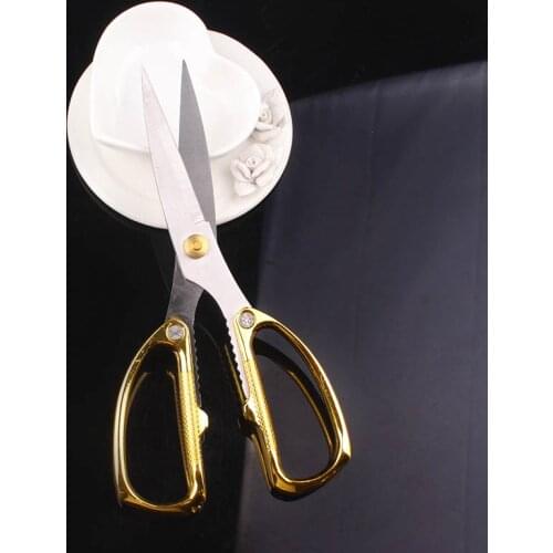 Household Scissors Stainless Steel SchoolOffice Scissors High Quality Dedicated Scissor Tool Kitchen Gold Scissors Cool Gold