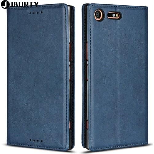 Jaorty Case On For Coque Sony Xperia XZ Premium Cover for Sony XZ Premium Case Luxury Leather Wallet Magnet Flip Stand Case