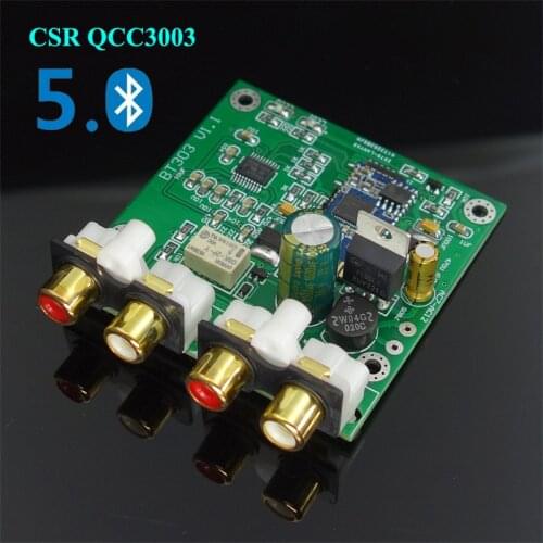 CSR QCC3003 Bluetooth 5.0 with independent DAC decoding Bluetooth receiver with analog input and output