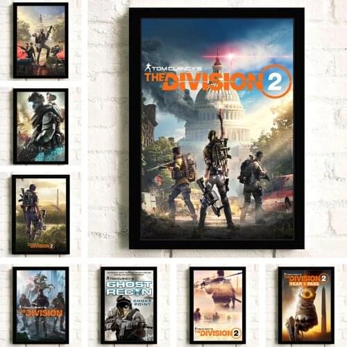 The Division 2 Classic Game Retro Picture Bedroom Living Sofa Wall Art Home Decor Modern Design Quality Canvas Painting Poster
