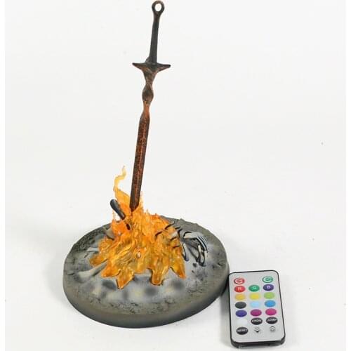 Dark Souls 3 Bonfire 1/6 Scale PVC Figure Collectible Model Toy with LED Light Brinquedos 22cm
