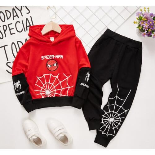 Boy Clothes Set 2020 New Childrens Clothing Boy Autumn Clothing Suit Children Western Style Cartoon Printed Autumn Sweater Suit