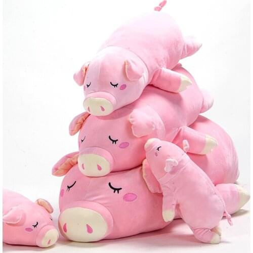 Cute pig doll plush toy super soft girl Korean long strip hug pig creative pillow decoration 43inch 110cm DY50718