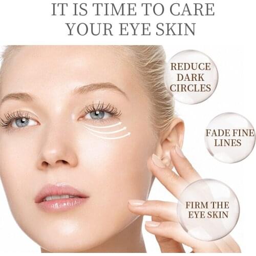 LAIKOU Red Ginseng Snail Eye Cream Eye Care Moisturizing Skin Care Fades Fine Lines Fades Dark Circles Eye Wrinkles Cream TSLM2