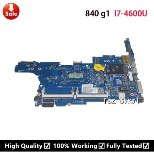 For HP EliteBook 850 G1 840 G1 Laptop Motherboard I7-4600U CPU DDR3L 6050A2560201 730810-001 730810-501 730810-601 Mainboard